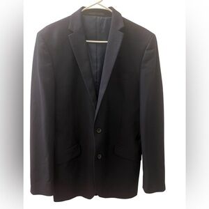 Blue Kenneth Cole Satin Lined Blazer 40L